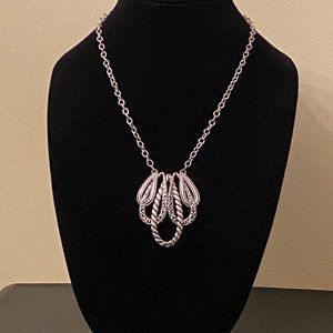 Carolyn Pollack Sterling Silver Filigree Pendant and 16" + Chain